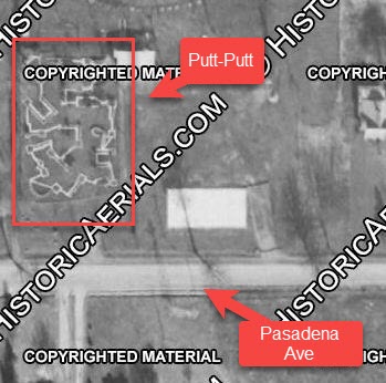 Playland Park (Playland Arcade) - 1957 Aerial Of Pasadena Ave Location (newer photo)